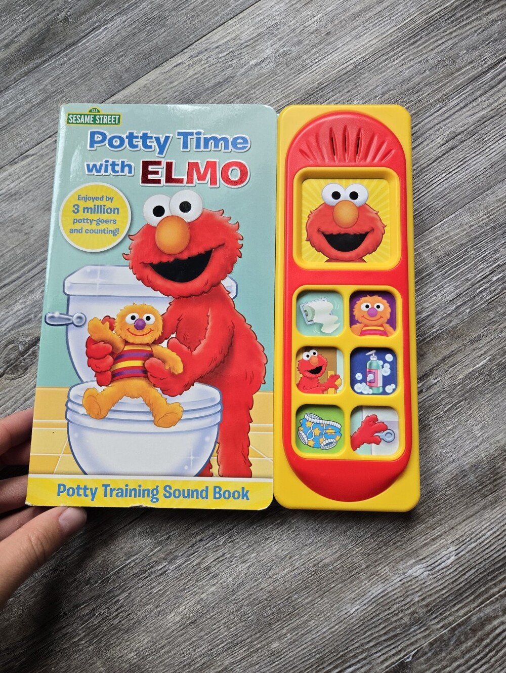 Sesame Street Elmo Potty Training Sound Book - Red & Yellow